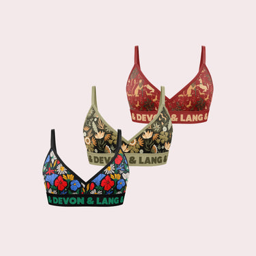 Bria Bralette - Multi-Packs | Regally Soft